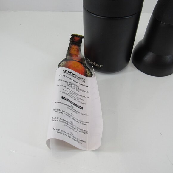asobu Frosty Beer Holder 2 Go Vacuum Insulated Double Walled Stainless Steel - Picture 9 of 10
